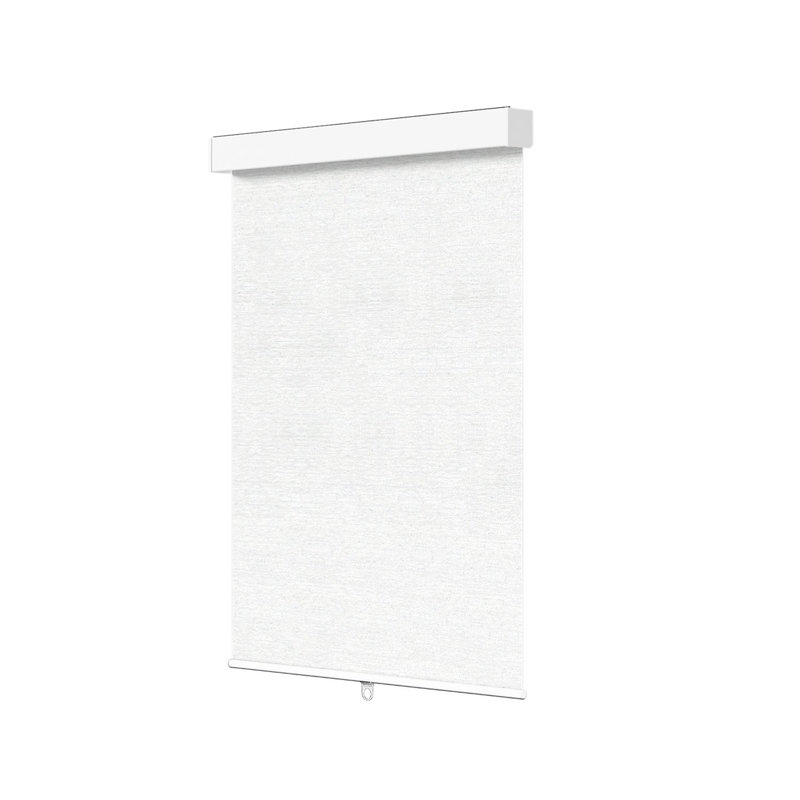  100% Blackout Roller Shades, Free-Stop Cordless Roller Blinds for Windows, Linen Fabric, Thermal Insulated Linen Fabric Window Shades UV Protection for Home, Door, White56.5"W x 72"H