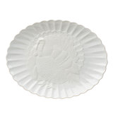 French Perle Carved Turkey Platter