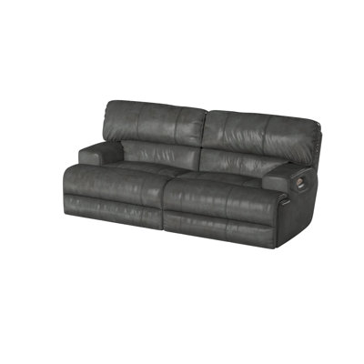 Anjuman 93" Leather Match Reclining Sofa