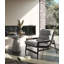 Fulton Lounge Chair In Mixed Marble Fabric