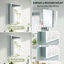 Pharmacie avec éclairage à DEL 20 "x 30", encastrée ou à fixation en surface, armoire à miroir à charnière droite avec loupe 3X, anti-buée-798647101
