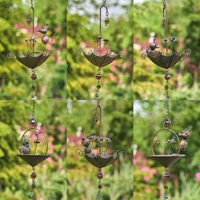Stone Rust Resistant and Weather Resistant Hanging Decorative Bird Feeder