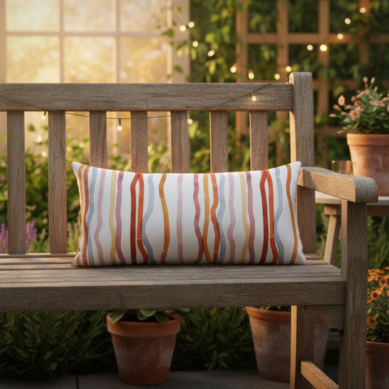 Terra Cotta Throw Pillow 17" x 9"