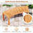 4 Pcs Outdoor Curved Bench With Slatted Seat Wrap Around Tree Bench 2-person Seating