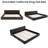 Upholstered California King Platform Bed with Headboard - Soft Chenille Fabric, No Box Spring Needed-1097126056