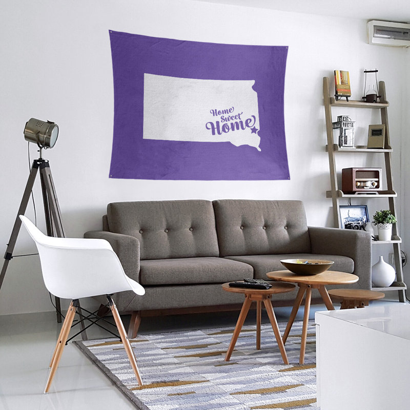 Tapisserie Home Sweet Sioux, H 27,5 po x l 37,5 po, Mauve