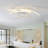Codie 3- Light 28.3 Inches White Led Semi Flush Mount with Remote Control-2105347340-2017203054