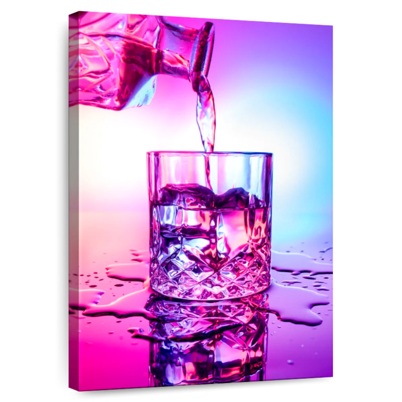 Yarlin Cocktail On Neon, 12" H x 8" W