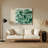 Geometric Abstraction 76 Green Metal Wall Art-1174112777