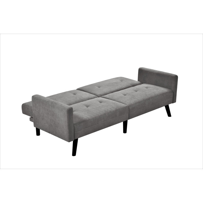 Eldon Upholstered 79'' Sleeper Sofa, Grey
