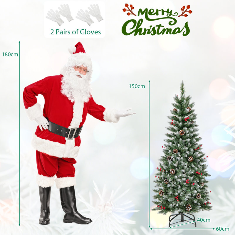 Lighted Artificial Christmas Tree, 4.9' H