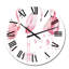 Flamants roses sur fond blanc - horloge murale traditionnelle-503826730