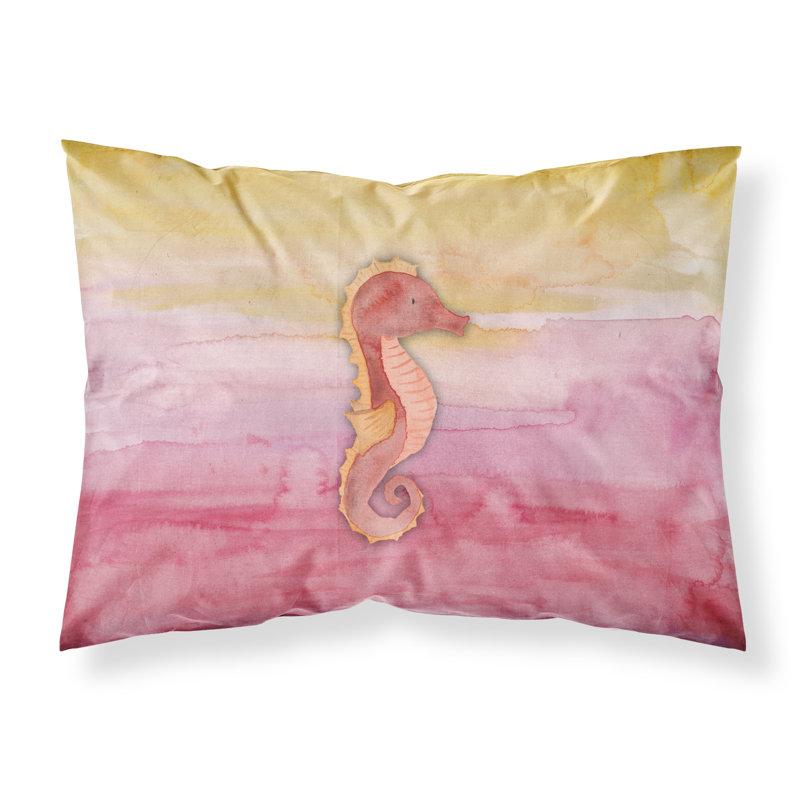 Taie d’oreiller aquarelle hippocampe