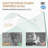 54" Wide 72" High Double Sliding Shower Door With Aluminum Frame, 1/4" Tempered Glass, - Shatter Film, Dual Stainless Steel Handles, Easy Installation, Waterproof, Reversible Install, Adjustable