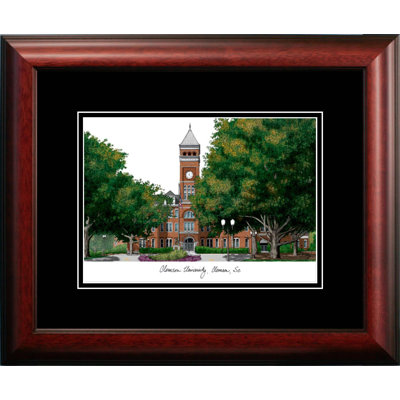 Cadre photo en lithographie ncaa clemson tigers academic