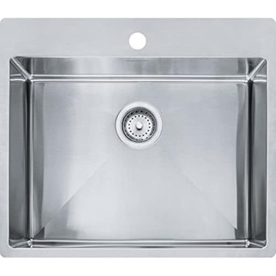 Vector Handmade Stainless Steel 26" L x 23" W Dual Mount Kitchen Sink