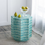 Stool with Capiz Design