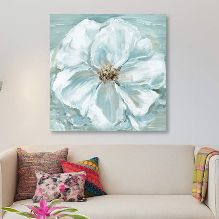 « blue becomin’beauté ii », impression sur toile, H 12 po x l 12 po x P 1,5 po, Toile tendue
