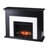 Marble Tiled Touch Screen Electric Fireplace Black