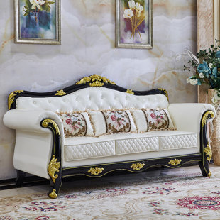 European-style living room carved sofa.