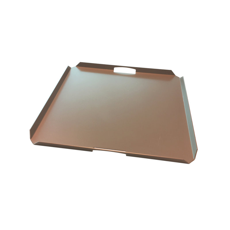 Kayo Metal Tray, 3cm H x 61cm W x 61cm D, Mocha