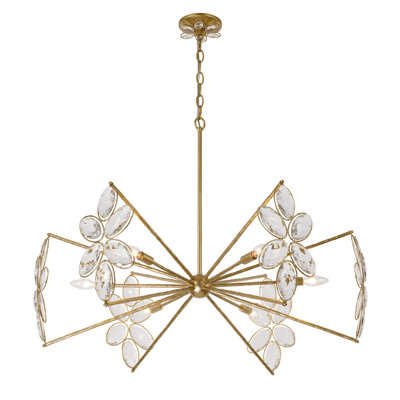 Marbella 6-Light Chandelier in Gold Shimmer by Breegan Jane