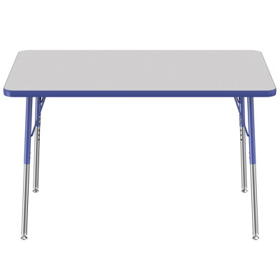 Rectangle Contour Activity Table with Adjustable Legs