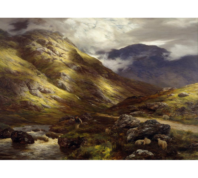 "Wandering Shadows" par Peter Graham - Art mural sur toile tendue avec châssis, H 18 po x l 14 po