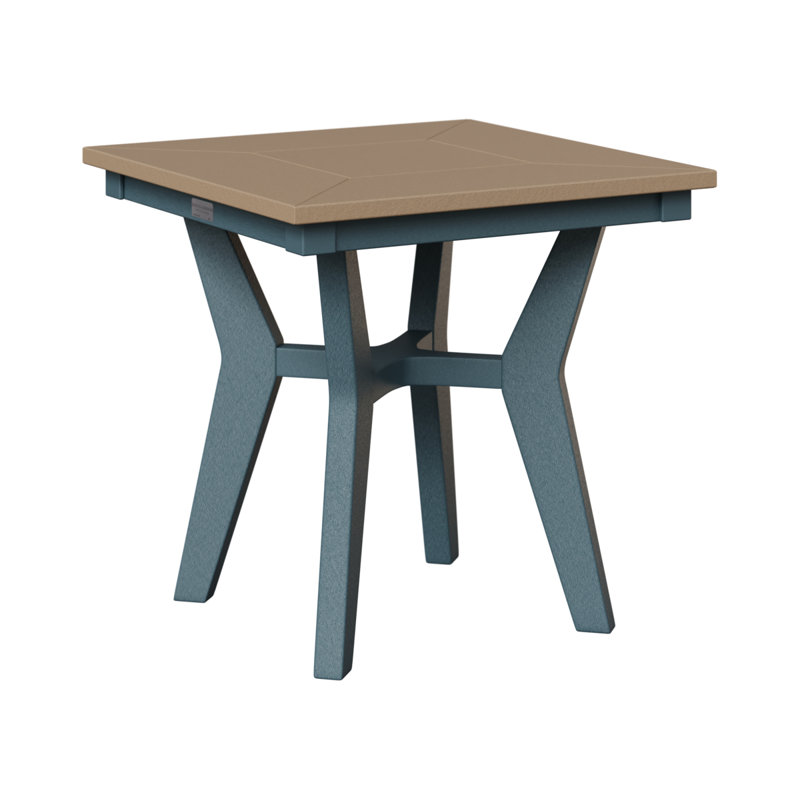 Mayhew Outdoor Square Side Table, Slate, Weatherwood