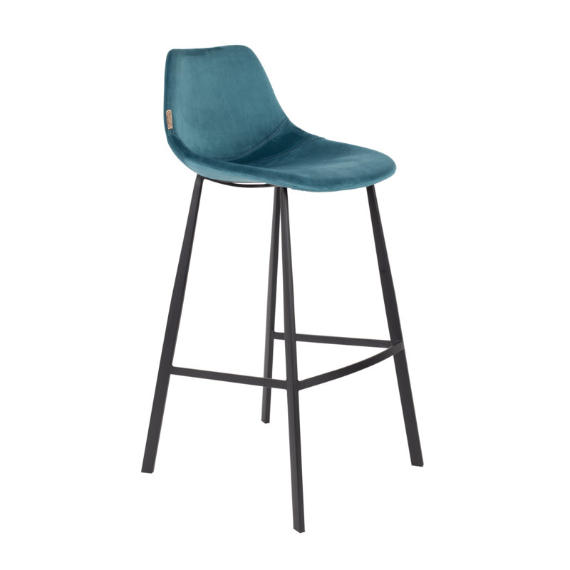 Tabouret de bar 31 po Franky, Bleu