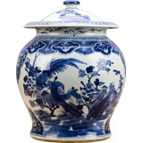 Handmade Porcelain China Ginger Jar