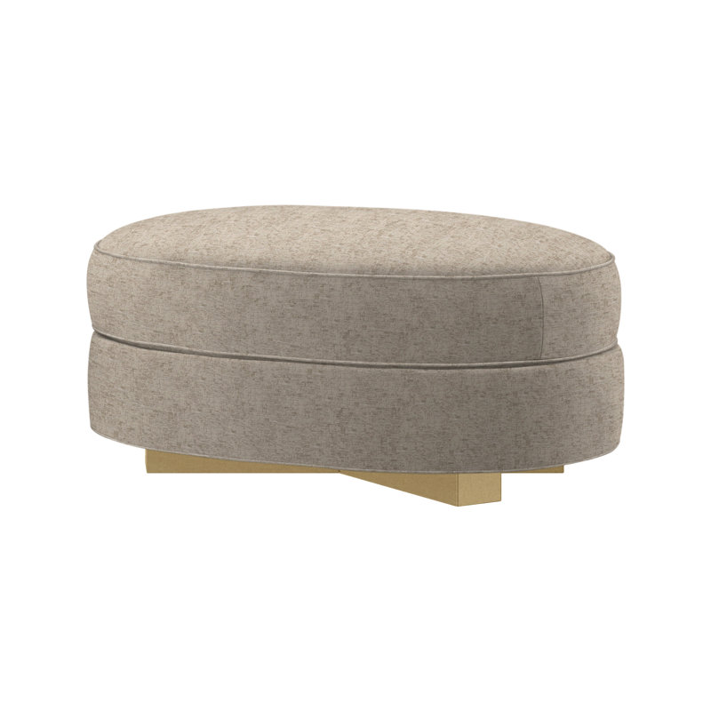 Jackson Oval Ottoman, Churchill Driftwood (Performance fabric) 6137-92, Dune