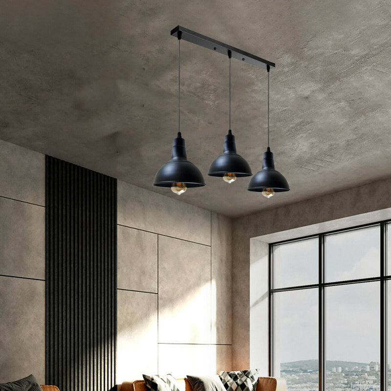 Lavaca 3 - Light Black Pendant