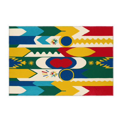 Snappy Orbit Indoor And Outdoor Area Rug
