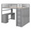 Lit mezzanine 3 tiroirs Falishia par Harriet Bee