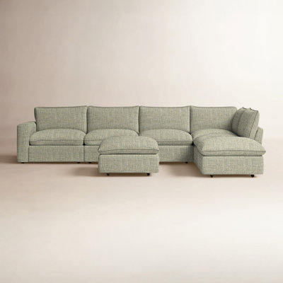 Canapé modulaire de coin avec repose-pieds Zisa
