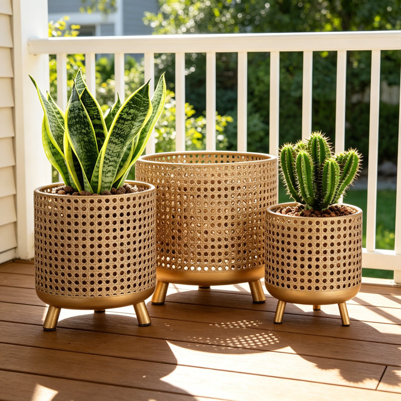 Metal Pot Planter