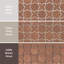 Sentier Des Cotto Star avec croix 11-7 / 8 po X 11-7 / 8 po Carreau de mosaïque en porcelaine