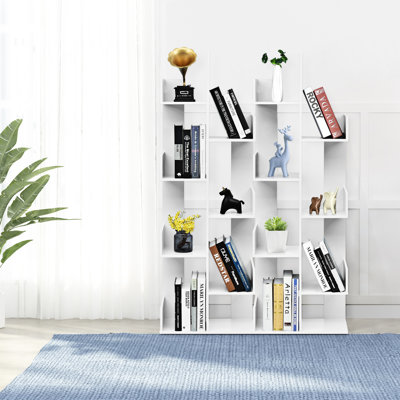 Myhia 145cm H x 50cm W Geometric Bookcase