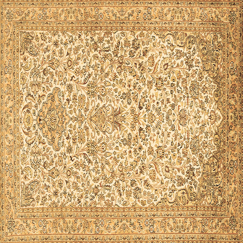 Lucson Washable Floral Indoor Rug, Square 5'