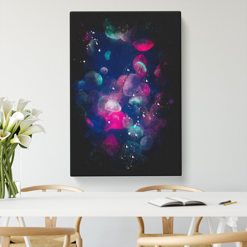 Many Jellyfish - Wrapped Canvas, 50cm H x 35cm W x 3cm D