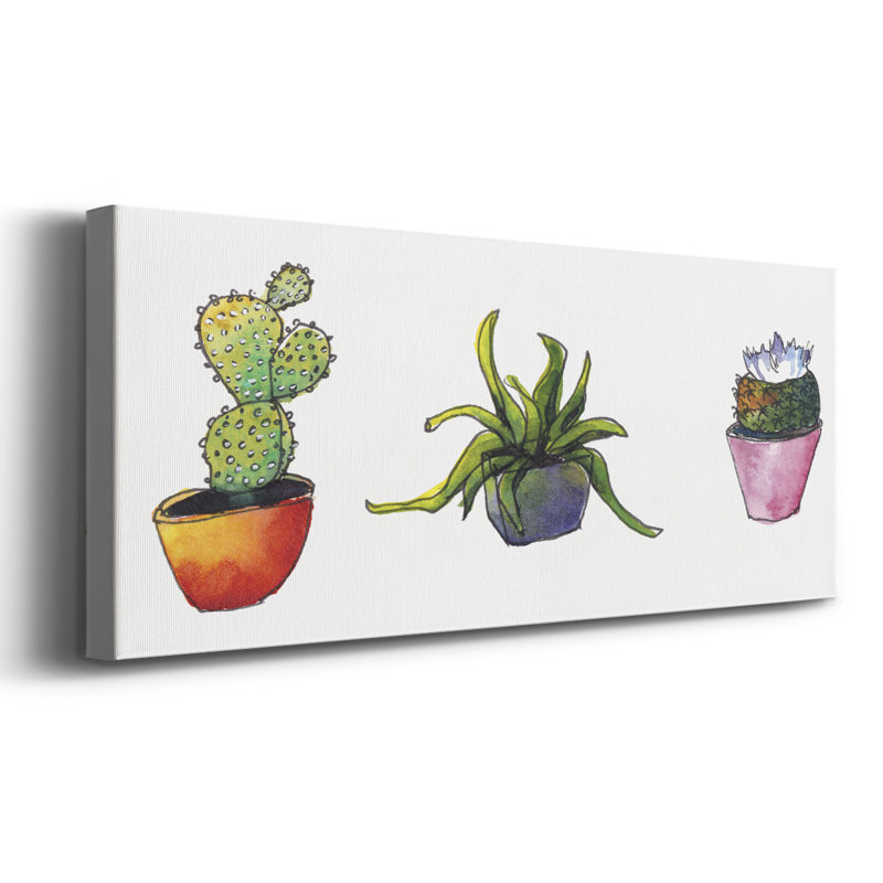 " Vibing Succulents I ", 24" H x 60" W x 1.5" D
