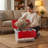 Wooden Open Shelf Bookcase - 3-Tier Floor Standing Display Cabinet Rack With Legs, 5 Cubes Bookshelf-714967569