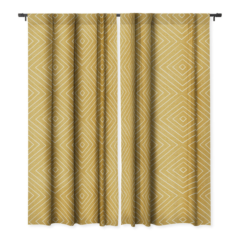 Blackout Curtain Pair, 50" W x 108" L, Gold