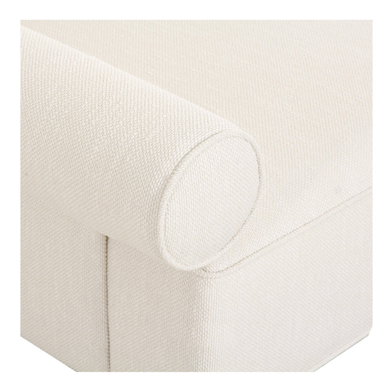 ROSELLO SLIPPER CHAIR, Novax White Boucle, 30" H x 37.75" W x 37.75" D, No