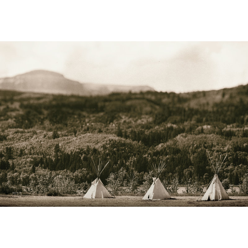 «Montana Borders On Canvas» par Nathan Larson, reproduction, H 8 po x l 12 po