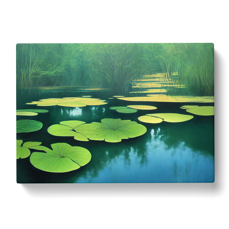 Pleasing Pond - Wrapped Canvas Print, 50cm H x 76cm W x 3cm D