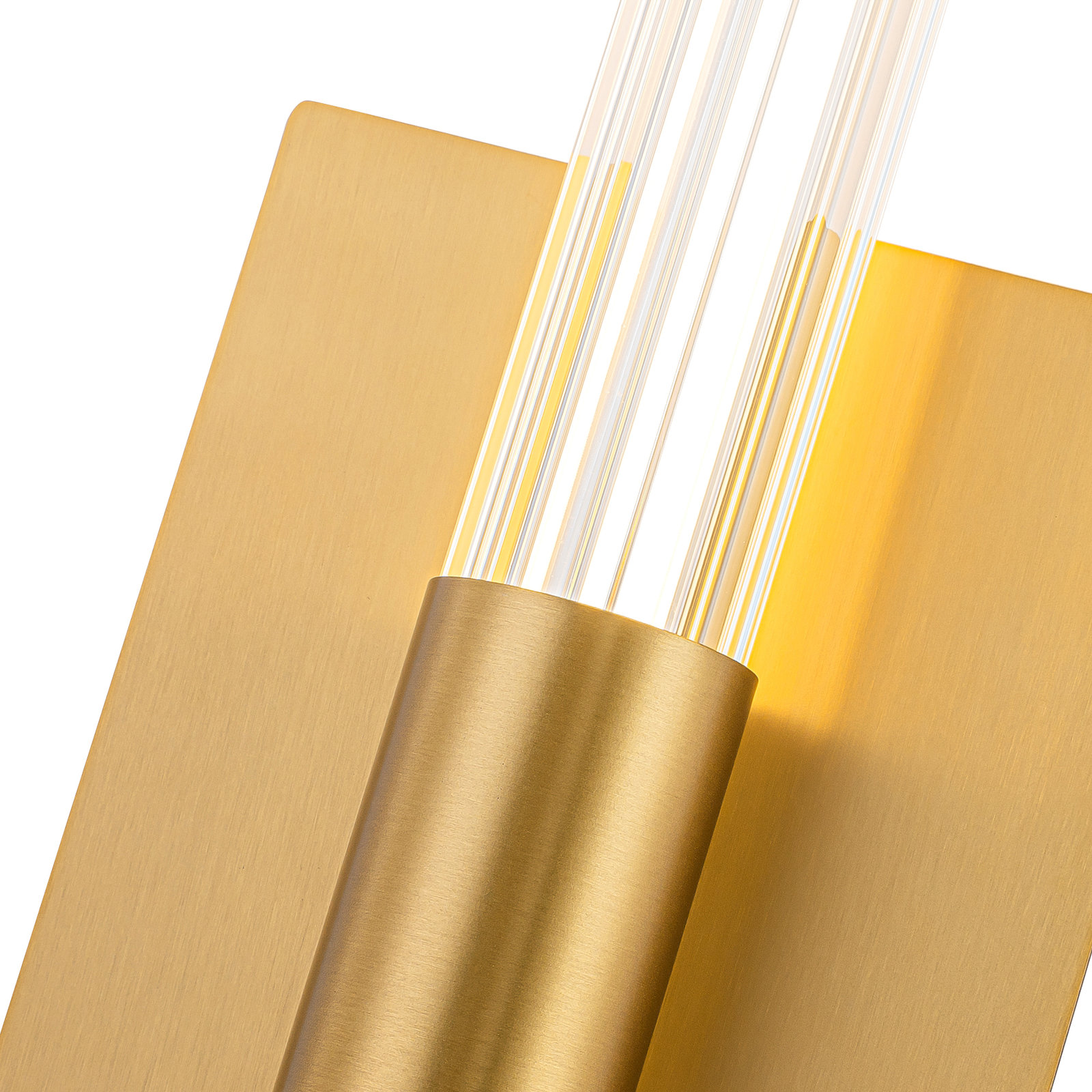 Maxe Dimmable LED Wall Sconce, 16-in, Gold