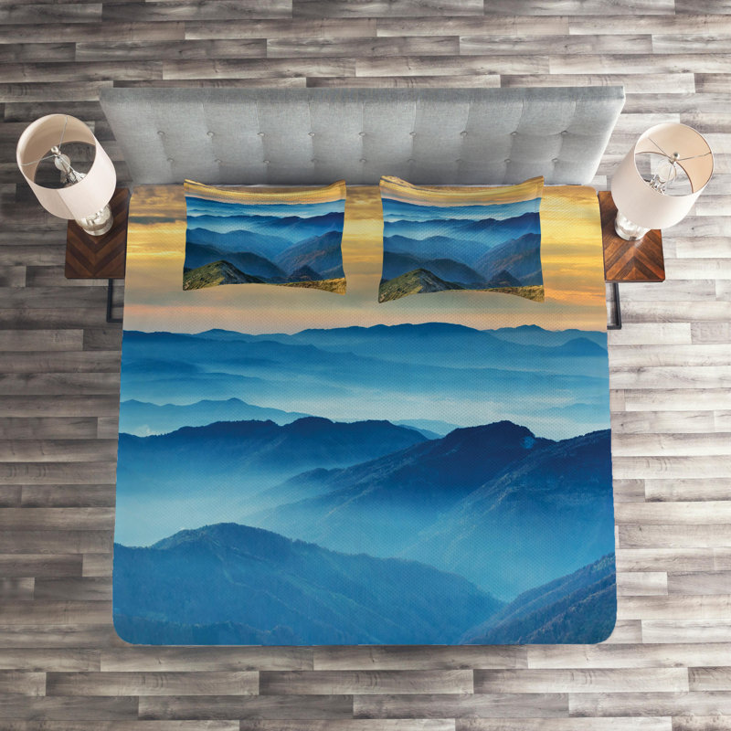 Modern & Contemporary Polyester Coverlet, King Bedspread + 2 Shams