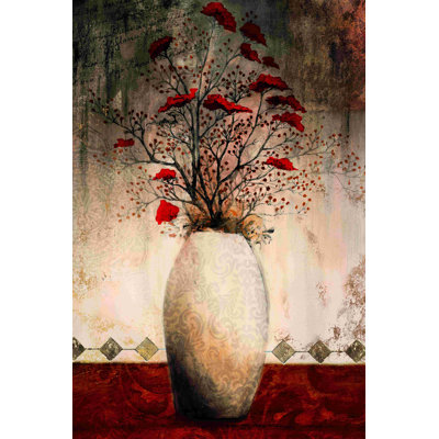 Vase en fleurs séchées
